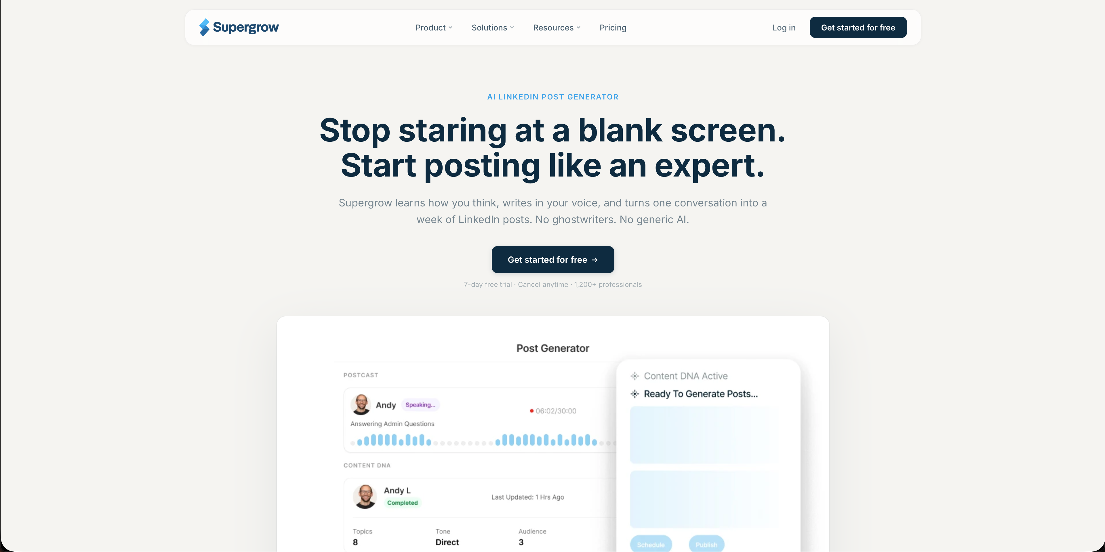 Supergrow carousel maker - AI style learning and content repurposing